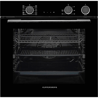 KSO610B Электрический духовой шкаф Kuppersberg/ 60 см, 80 л, High-Tech, 10 режимов, ПАР, Soft Close, телескопические направляющие, черный цвет