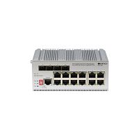 OI3112P/185W/A1A Коммутатор/ Managed L2 Industrial Fast Ring Switch 8x1000Base-T PoE, 4xCombo 1000Base-T/SFP, PoE Budget 185W, Surge 4KV, -40 to 75°C