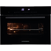 KHT616Black Встраиваемый духовой шкаф Kuppersberg/ компактный, ШхВхГ: 59.5х45.4х56.5 см, 50 л, А+, гидролизная очистка, черный цвет