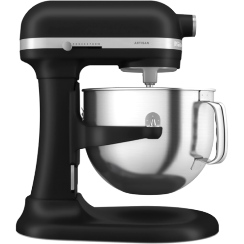 5KSM70SHXEBM Настольный миксер Artisan с подъемной чашей 6.7 л цвет черный матовый