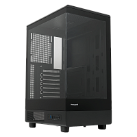 F510-TGBK Корпус без блока питания/ Case HSPD F510, Panoramic Mid Tower, Black, TG, 0.5 SPCC, no fans ATX, mATX, mITX 180/280/160mm 1x2.5", 1x3.5", 7xPCI 1xUSB-A 3.0, 1xUSB-A 1.0 356x218x467mm