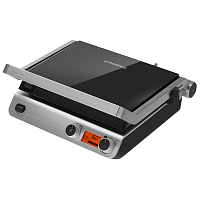 MF-1311B Гриль электрический MAUNFELD/ Гриль электрический MAUNFELD MF-1311B, таймер, дисплей, индикация заданной температуры, регулировка температуры, антипригарное покрытие, мощность 2000 Вт, цвет черный