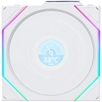 G99.12TLLCD1W1W.R0 Вентилятор для корпуса Lian-Li Uni Fan TL Wireless LCD 120 LCD ARGB 120х124.5x28 белый 4-pin 27дБ (G99.12TLLCD1W1W.R0) Ret