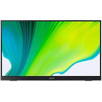UM.WW2CD.001 Монитор/ ACER UT222Qbmip 21,5'', 21,5'', ZeroFrame, Black 10 point touch, 16:9, IPS, 1920x1080, 5ms, 250cd, 75Hz, 1xVGA + 1xHDMI(1.4) + 1xDP(1.2) + SPK, Speakers 2Wx2, sync: FreeSync, Vesa:100x100