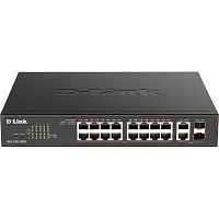 DGS-1100-18PV2/A3A Коммутатор/ EasySmart L2 Switch 16х1000Base-T PoE, 2xCombo 1000Base-T/SFP, PoE Budget 130W