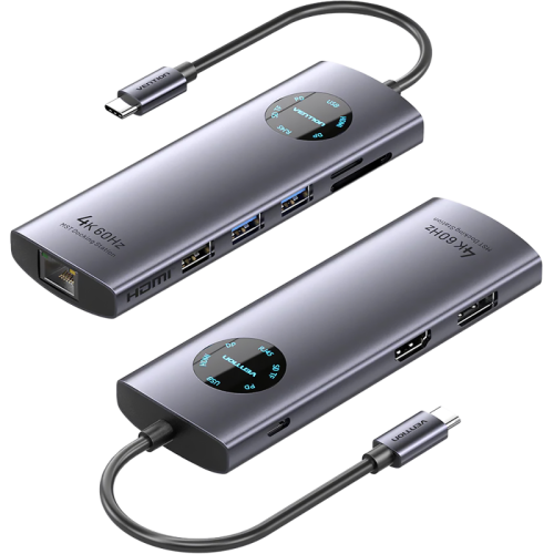 TQUHB Мультифункциональный хаб Vention USB-C 9 в 1 TQUHB Мультифункциональный хаб Vention USB-C 9 в 1