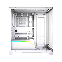 F550-TGWH Корпус без блока питания/ Case HSPD F550, Mid Tower, White, TG, 0.7 SPCC, no fans ATX, mATX, mITX 185/420/200mm 3x2.5", 3x3.5", 7xPCI 1xUSB-A 3.0, 1xUSB-C 433x245x473mm