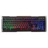 476393 Клавиатура Oklick 710G BLACK DEATH черный/оранжевый USB Multimedia for gamer LED (476393)
