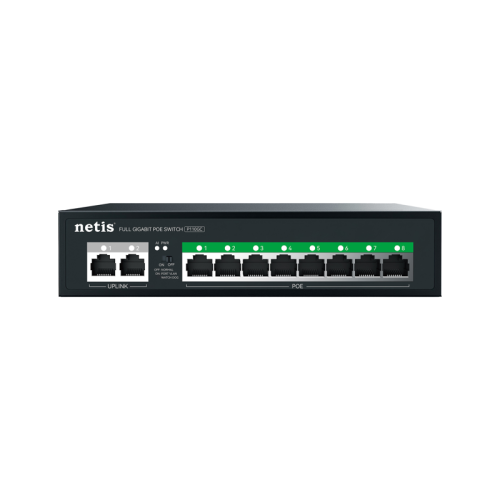 P110GC Коммутатор/ Коммутатор Netis P110GC (L2) 10x1Гбит/с 8PoE+ 100W неуправляемый