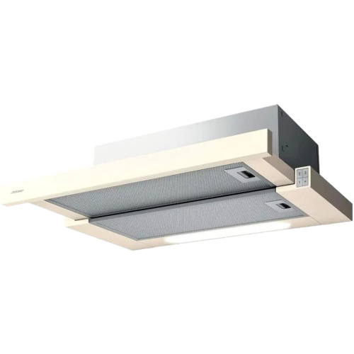 AURORALX/CR/F/60-PRF0115176B Вытяжки JET AIR/ Встраиваемая, 60 см, 206 Вт, кнопочное управление, 650 куб. м. , кремовая