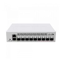 CRS310-1G-5S-4S+IN Коммутатор/ CRS310-1G-5S-4S+IN Cloud Router Switch with 800 MHz CPU, 256 MB RAM, 4xSFP+, 5xSFP cages, 1xGBit LAN port, RouterOS L5, desktop case, rackmount ears, PSU