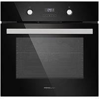 OEM657BK Шкаф духовой электрический HOMSair OEM657BK/ электрический, встраиваемый, электронное управление, 9 функций, 57 л., конвекция, гриль, эмаль легкой очистки, черный цвет