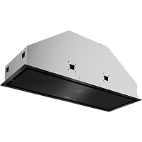 KHI9828GN Полновстраиваемая вытяжка KORTING/ Полновстраиваемая вытяжка KORTING, 79.8 см, 3 режима, 850 м3/ч, сенсорное управление, таймер, воздухоотвод , рециркуляция, 1 мотор, LED освещение, угольный фильтр KIT 0280 (опция), уровень шума 57 дБ, цвет черн