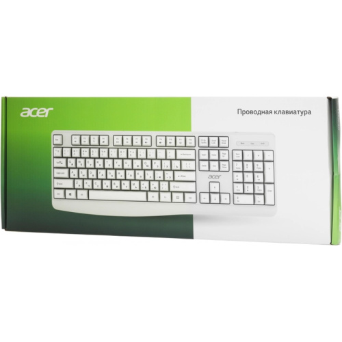 ZL.KBDCC.01B Клавиатура Acer OKW301 белый USB Multimedia для ноутбука (ZL.KBDCC.01B) фото 9 ZL.KBDCC.01B Клавиатура Acer OKW301 белый USB Multimedia для ноутбука (ZL.KBDCC.01B) фото 9