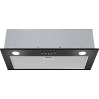 CROSBYSINGL60BLACK ВЫТЯЖКА MAUNFELD CROSBY SINGL 60 BLACK/ Полновстраиваемая, 60см, 850 м3, кнопочное управление, LED, площадь кухни до 30м2, опция: угольный фильтр CF140C-2шт, черная