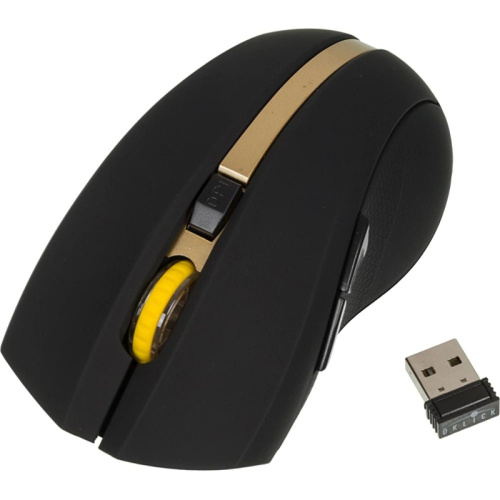 998168 Мышь Oklick 495MW черный/золотистый оптическая 1600dpi беспров. USB для ноутбука 6but (998168) фото 17 998168 Мышь Oklick 495MW черный/золотистый оптическая 1600dpi беспров. USB для ноутбука 6but (998168) фото 17