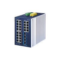 IGS-4215-24T4X коммутатор/ PLANET IGS-4215-24T4X Industrial L2+ 24-Port 10/100/1000T + 4-Port 10G SFP+ Managed Ethernet Switch