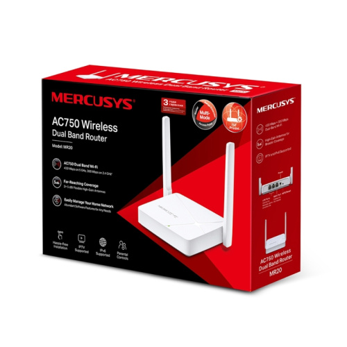 MR20 Маршрутизатор/ AC750 Dual-Band Wi-Fi Router фото 4 MR20 Маршрутизатор/ AC750 Dual-Band Wi-Fi Router фото 4