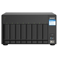 TS-832PX-4G Сетевое хранилище без дисков/ SMB QNAP TS-832PX-4G 8-Bay NAS, AL324 64-bit quad-core 1.7GHz, 4GB DDR4 SODIMM RAM (up to 1x16 GB), 8 x 3.5"/ 2.5" drive slots, 2 x 10GbE SFP+ LAN, 2 x 2.5 GbE LAN, 3 x USB 3.2, PCIe slot Gen.2 x 2, 3xUSB 3.2