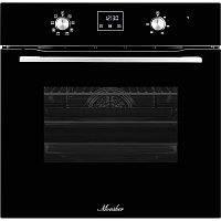 MOE6183B Встраиваемый духовой шкаф Monsher/ 60 см, 8 режимов, High-Tech, 70 л, гидролизная очистка, черный