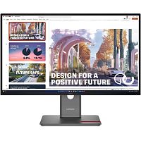 64B3GAT2UK Монитор Lenovo 27" ThinkVision P27QD-40 черный IPS LED 4ms 16:9 HDMI матовая HAS Piv 1500:1 350cd 178гр/178гр 2560x1440 120Hz DP QHD USB 6.8кг