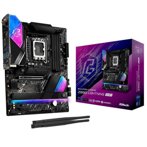 Z890LIGHTNINGWIFI Материнская плата ASRock Z890 LIGHTNING WIFI, RTL Z890LIGHTNINGWIFI Материнская плата ASRock Z890 LIGHTNING WIFI, RTL