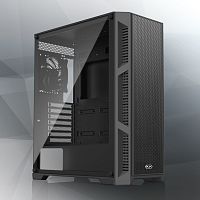 0R20B00224 Корпус без блока питания/ Case Raijintek ARCADIA III, Midi-Tower, TG, 1x120mm, 1xUSB-A 3.0 + 2xUSB 2.0, ATX, mATX, mITX Black