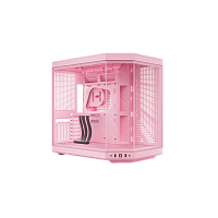CS-HYTE-Y70-SM Корпус без блока питания/ Case HYTE Y70, Midi-Tower, TG, no fans, 2xUSB-A 3.2, 1xUSB Type-C, E-ATX, ATX, mATX, mITX Strawberry Milk