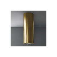 CPOI90.E11P2#EUC490F Вытяжка FALMEC POLAR EVO IS GOLD 35, 35 см, цилиндрическая, островная, электронное управление, светодиодное освещение, 4 скорости, отвод/циркуляция, максимальная производительность 1200 м3/ч, угольный фильтр в комплекте, цвет золото