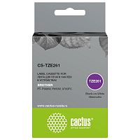 CS-TZE261 -/ Картридж ленточный Cactus CS-TZE261 TZe-261 черный для Brother PT- P900W, P950W, 9700PC