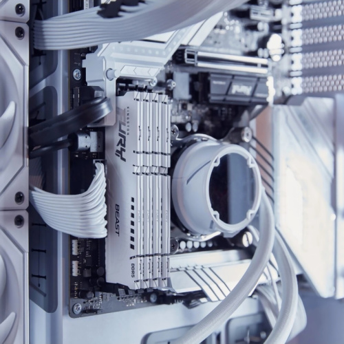 KF560C36BWE2-16 Память оперативная/ Kingston 16GB 6000MT/s DDR5 CL36 DIMM FURY Beast White EXPO фото 5