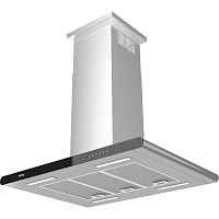 KHA99360XGN Вытяжка KORTING/ Вытяжка KORTING, островная, 90 см, 950 м3/ч, сенсорное управление DualControl, пульт, таймер, LED освещение, угольный фильтр KIT 0281 (опция), уровень шума 54 дБ, цвет черное стекло