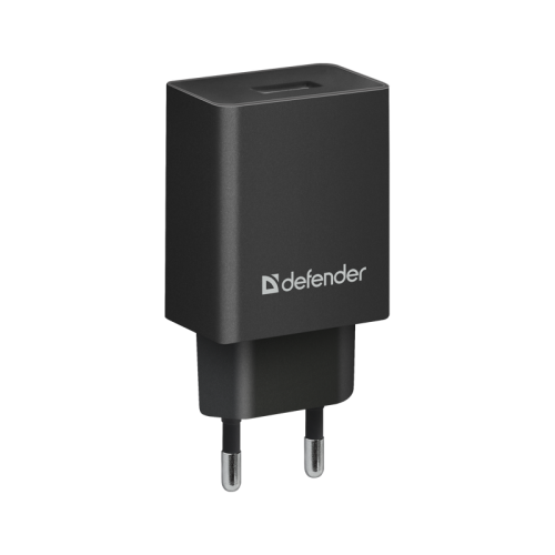 83572 Defender Сетевой адаптер EPA-10 черный, 1xUSB, 5V/2.1А, пакет 83572 Defender Сетевой адаптер EPA-10 черный, 1xUSB, 5V/2.1А, пакет