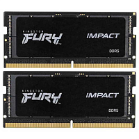 KF548S38IBK2-64 Память оперативная/ Kingston 64GB 4800MT/s DDR5 CL38 SODIMM (Kit of 2) FURY Impact PnP