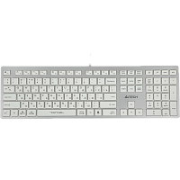 FX50WHITE Клавиатура A4Tech FX50 белый USB slim Multimedia (FX50 WHITE) каб.:1.5м