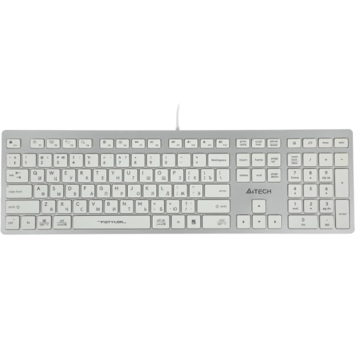 FX50WHITE Клавиатура A4Tech FX50 белый USB slim Multimedia (FX50 WHITE) каб.:1.5м FX50WHITE Клавиатура A4Tech FX50 белый USB slim Multimedia (FX50 WHITE) каб.:1.5м