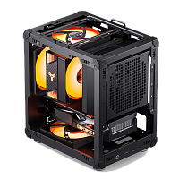 C6-ITXBlack Корпус без блока питания/ Case JONSBO C6-ITX, Micro-Tower, no fan, 1xUSB-A 3.0 + 1xUSB-C 3.1, mDTX, mITX Black