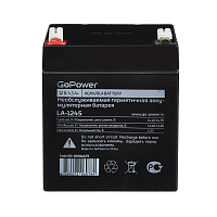 00-00016675 Аккумулятор свинцово-кислотный GoPower LA-1245 12V 4.5Ah (1/10)