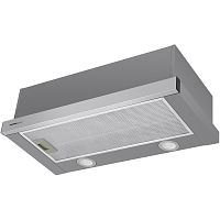 Flat60Inox ВЫТЯЖКА HOMSAir/ Тип: встраиваемая с выдвижной кареткой, Цвет: нержавеющая сталь Управление: колыбельное Ширина, мм: 600 Полная потребляемая мощность, Вт: 102 Количество скоростей: 2 Максимальная производительность, м3/ч: 520 Диаметр воздуховод