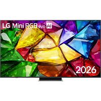 75MRGB86B6A.ARUG Телевизор ЖК 75'' LG/ 75", Ultra HD, MiniRGB LED, Precision Dimming Technology , Smart TV (WebOS 26), Wi-Fi 5, DVB-T2/C/S2, MR, 120Hz Native (VRR 144Hz), 2.0ch (20W), 3хHDMI, 1хUSB, 2 Pole, черный графит, 2026