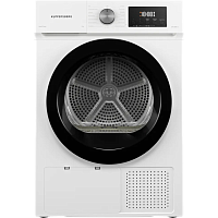 DM593W Сушильная машина Kuppersberg/ Сушильная машина Kuppersberg, High-Tech, загрузка 8 кг, 15 программ, тепловой насос, электронное кнопочное управление, корзина для сушки, блокировка от детей, энергоэффективность А++, цвет белый