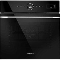 EOEH7617STB Шкаф духовой электрический MAUNFELD/ Шкаф духовой электрический с паром, 76 л, 595х595х605 мм, 15 режимов, сенсорное управление, очистка паром, гриль, таймер, конвекция, телескопические направляющие, черный