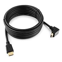 CC-HDMI490-15 Кабель HDMI Cablexpert CC-HDMI490-15, 4.5м, v1.4, 19M/19M, углов. разъем, черный, позол.разъемы, экран, пакет (066044) {50}