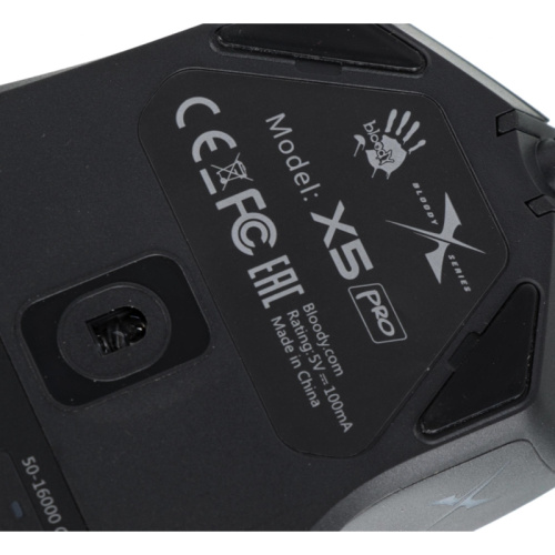 X5PRO Мышь A4Tech Bloody X5 Pro черный оптическая 16000dpi USB 9but фото 4 X5PRO Мышь A4Tech Bloody X5 Pro черный оптическая 16000dpi USB 9but фото 4
