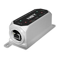 NS-EX-1FP/W Уличный PoE удлинитель/ Уличный Ultra PoE удлинитель Fast Ethernet до 250м на 1 порт. Порты Ethernet: Вход - 1x10/100Base-T RJ45; Выход - 1x10/100Base-T RJ45. Порты PoE: Вход - 1xIEEE 802.3af/at/bt/Passive POE (до 120W); Выход - 1xIEEE 802.3af