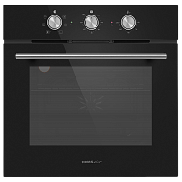 OEF606BK Шкаф духовой электрический HOMSair/ электрический, встраиваемый, механическое управление, 60 л., конвекция, гриль, таймер, черный