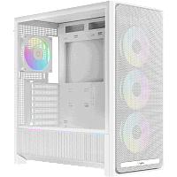 Delta-C70-WHG400XX-GL Корпус ПК без блока питания/ Case Ocypus Delta C70 WH ARGB, Midi-Tower, TG, 4x120mm ARGB, 2xUSB-A 3.0 + 1xUSB-C 3.1, E-ATX, ATX, mATX, mITX White