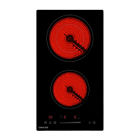 Электрическая домино Graude/ Электрическая,  стеклокерамика, домино, 5.1 х 28.8 х 52 см, 9 ступеней нагрева, Функция таймера, Индикация нагрева, Индикация красного цвета,  Автоматическое отключение, защита от детей, слайдерное управление, черная