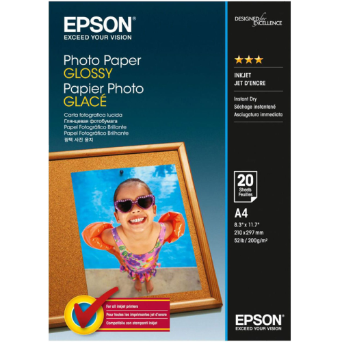 C13S042538 Бумага/ Epson Photo Paper A4 20 sheets C13S042538 Бумага/ Epson Photo Paper A4 20 sheets