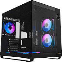 Iota-C70-BKD600XX-GL Корпус ПК без блока питания/ Case Ocypus Iota C70 BK ARGB, Midi-Tower, TG, 6x120mm ARGB, 2xUSB-A 3.0 + 1xUSB-C 3.1, ATX, mATX, mITX Black